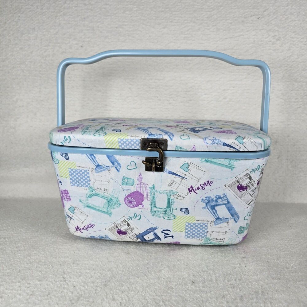 Dritz Paris France Sewing Basket Kitsch Seamstress Storage - Missing Tray